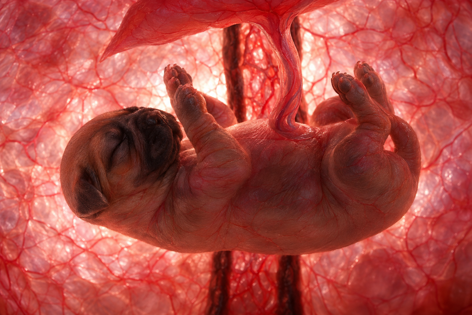 Entwicklung eines Welpen im Mutterleib - Yellowstone Australian Shepherds